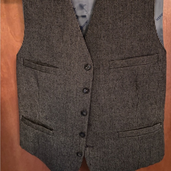 Balmain Vintage Men's Tweed Vest with Button Closure size S/M - Picture 3 of 6